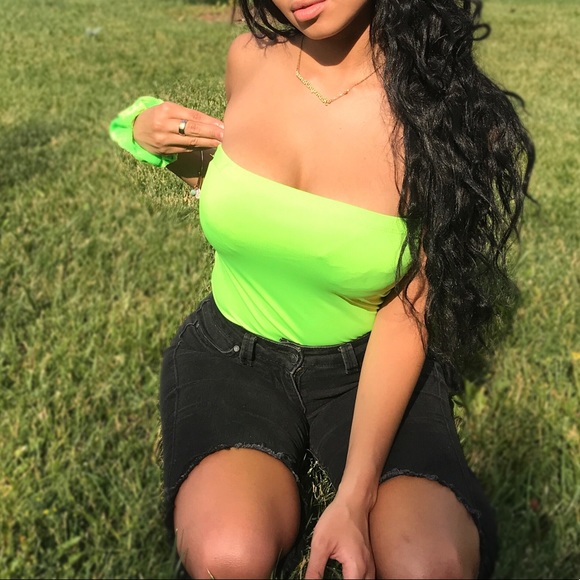BODYSUIT, NEON GREEN - Picture 3 of 3